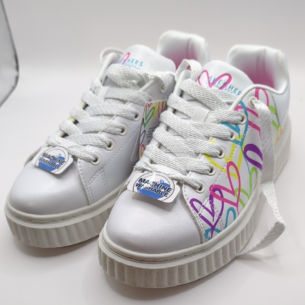 Skechers x James Goldcrown Hi Ridge Graffiti Hearts Platform Sneaker
